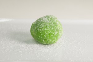 Green Papaw Ball on Tray