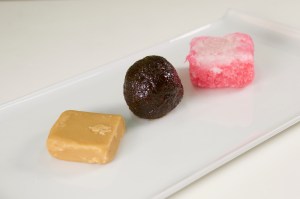 Fudge, Tulum, Sugarcake on Tray