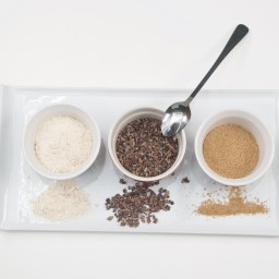Powdered Snacks – Farine, Cocoa Nibs, Asham